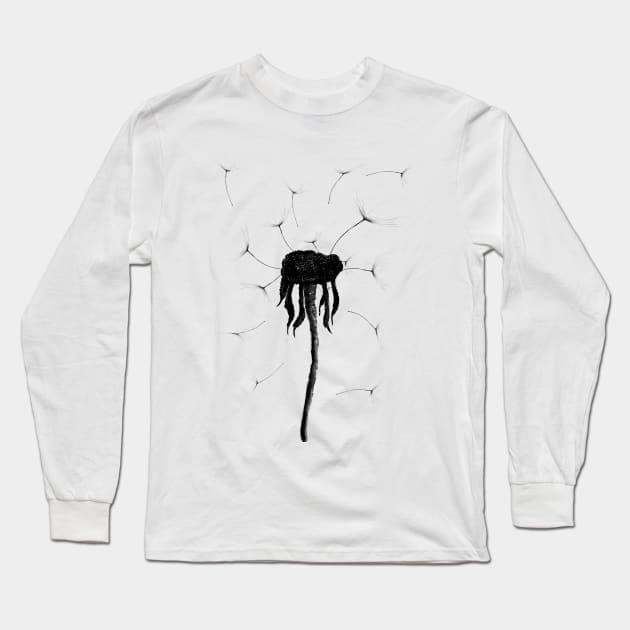 Dandelion Long Sleeve T-Shirt by msmart